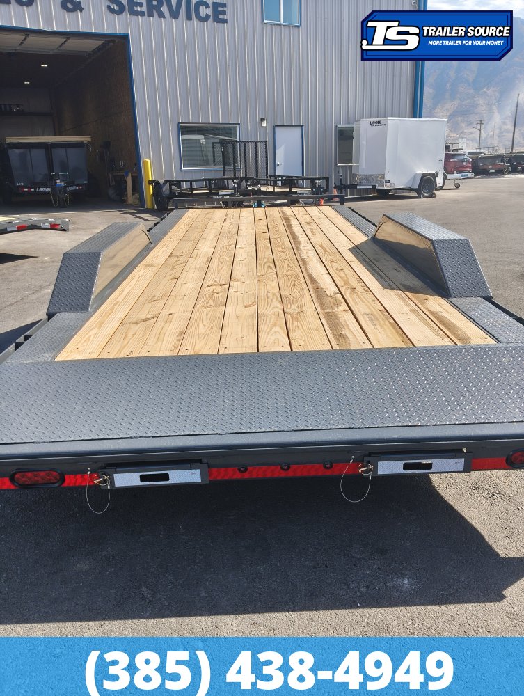8.5x22 Lamar CC Wide Body w/ Drive Over Fenders Flatbed Car Hauler Trailer - 10K GVWR -