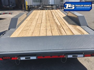 8.5x22 Lamar CC Wide Body w/ Drive Over Fenders Flatbed Car Hauler Trailer - 10K GVWR -