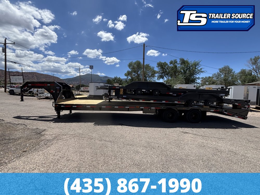 8.5x32 Maxx-D LDX Gooseneck Equipment Trailer - 25.9K GVWR - 2-Speed Jack, Hydraulic Disc Brakes