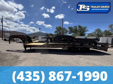 8.5x32 Maxx-D LDX Gooseneck Equipment Trailer - 25.9K GVWR - 2-Speed Jack, Hydraulic Disc Brakes