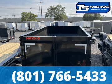 Maxx-D ROX Gooseneck 7x14 ft Roll Off Trailer  17.5K GVWR Electric Tarp
