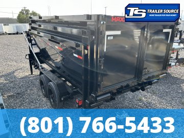 Maxx-D ROX Gooseneck 7x14 ft Roll Off Trailer  17.5K GVWR Electric Tarp