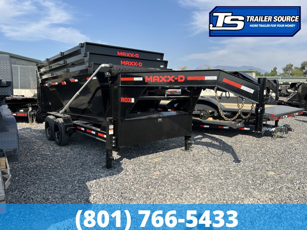 7x14 Maxx-D ROX Gooseneck Roll Off Trailer