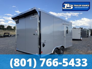 8.5x16 Haulmark Transport Canyon Edition Enclosed Cargo Trailer - 7'6" Interior - 10K GVWR - .080 PolyCor, Aluminum Outer Wheels, Dovetail, Protective Flooring, Ramp Door, Ramp Ext