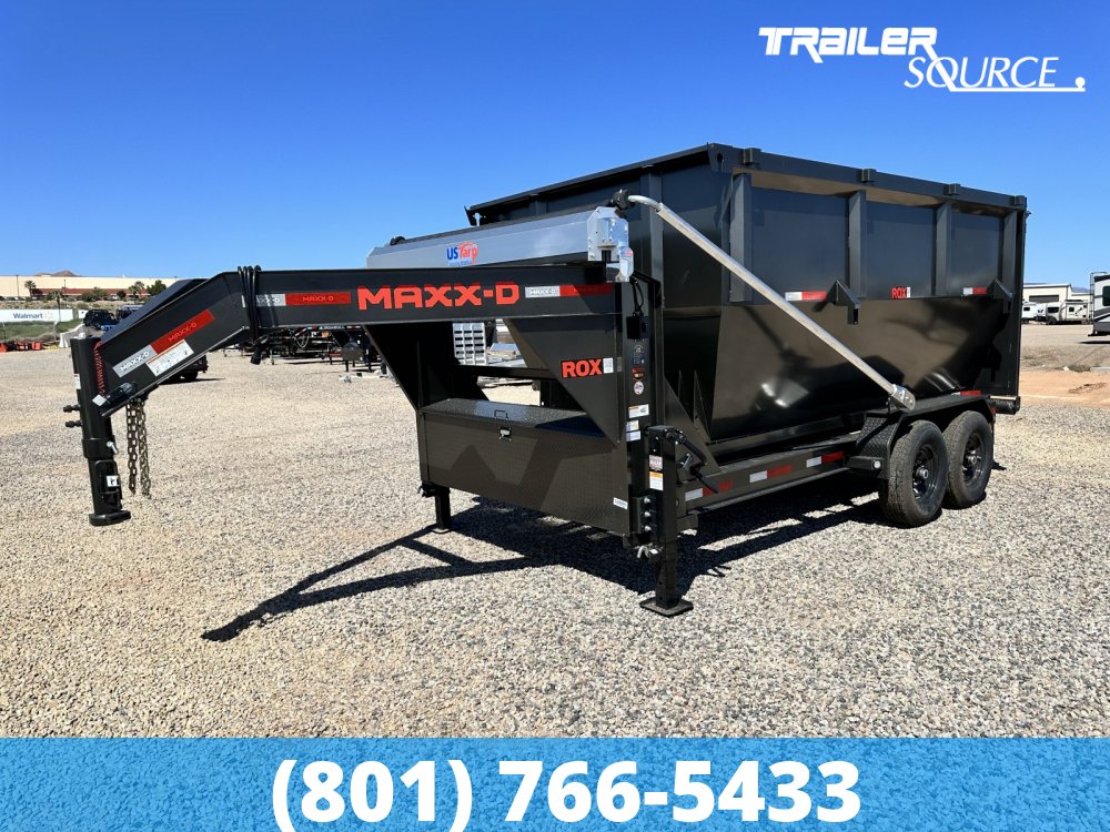 7x14 Maxx-D ROX Roll Off Dumpster Gooseneck 14K Utility