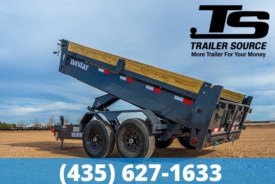 6x12 Norstar Iron Bull DCB Dump Trailer - 20" Sides - 10K GVWR