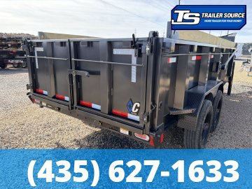 7x16 Diamond C LPT-GN 210 Gooseneck Dump Trailer - 32" Sides - 23K GVWR - Board Brackets, Hydraulic Jack(s)