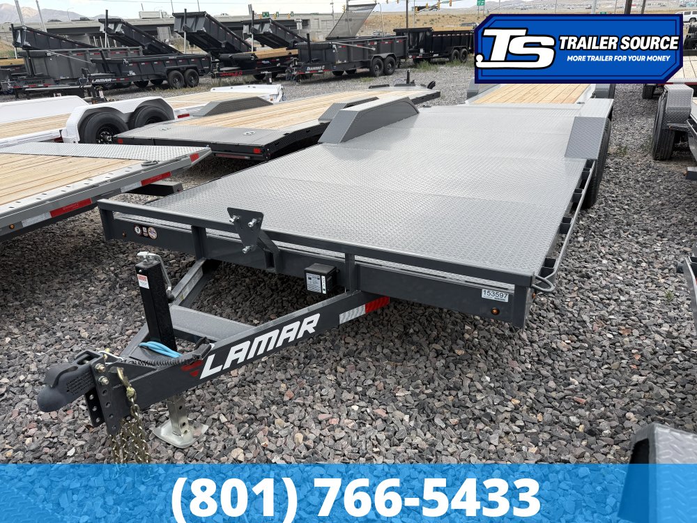8.5x20 Lamar CC Wide Body w/ Drive Over Fenders Flatbed Car Hauler