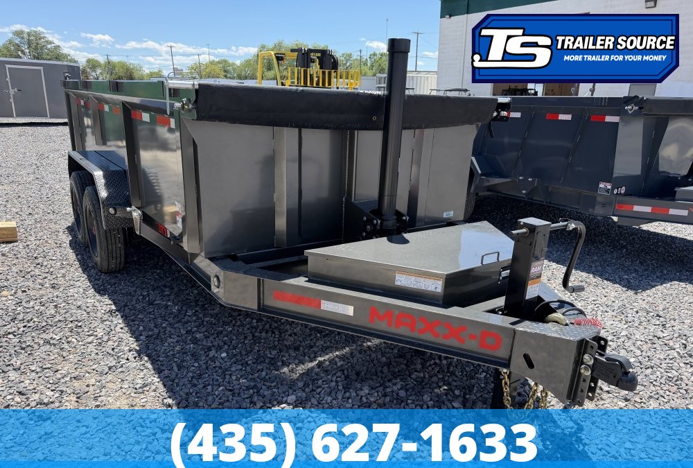 7x16 Maxx-D DTX Dump Trailer - 36" Sides - 17.5K GVWR - 7 Gauge Floor