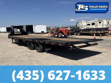 8.5x32 Diamond C FMAX-HDT 210 Gooseneck Hydraulic Dovetail Equipment Trailer - 25K GVWR -
