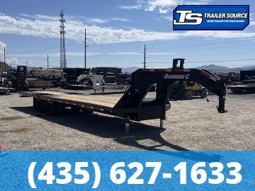 8.5x32 Diamond C FMAX-HDT 210 Gooseneck Hydraulic Dovetail Equipment Trailer - 25K GVWR -