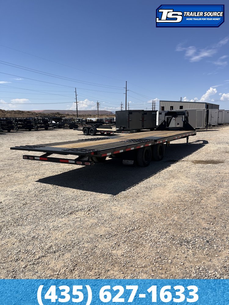 8.5x32 Diamond C FMAX-HDT 210 Gooseneck Hydraulic Dovetail Equipment Trailer - 25K GVWR -