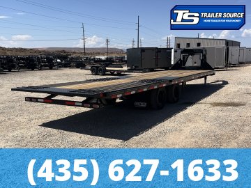 8.5x32 Diamond C FMAX-HDT 210 Gooseneck Hydraulic Dovetail Equipment Trailer - 25K GVWR -