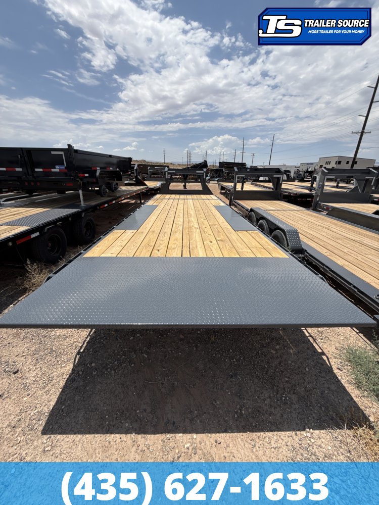8.5x26 Lamar FA Gooseneck Deckover Tilt Trailer - 21K GVWR -
