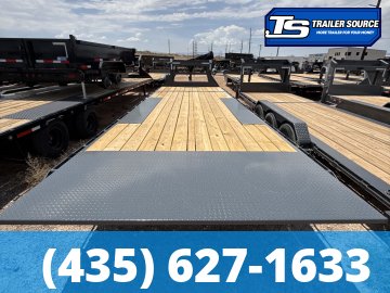 8.5x26 Lamar FA Gooseneck Deckover Tilt Trailer - 21K GVWR -