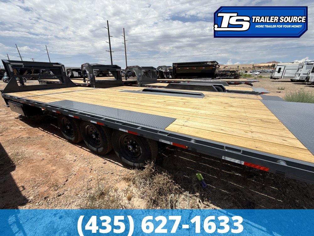 8.5x26 Lamar FA Gooseneck Deckover Tilt Trailer - 21K GVWR -