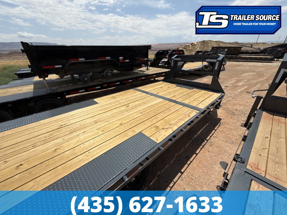 8.5x26 Lamar FA Gooseneck Deckover Tilt Trailer - 21K GVWR -