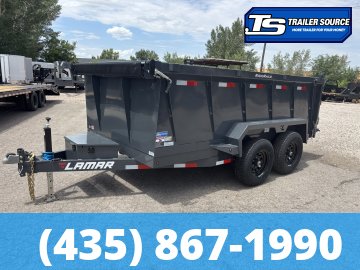 6.5x12 Lamar DM Dump Trailer - 36" Sides - 10K GVWR -