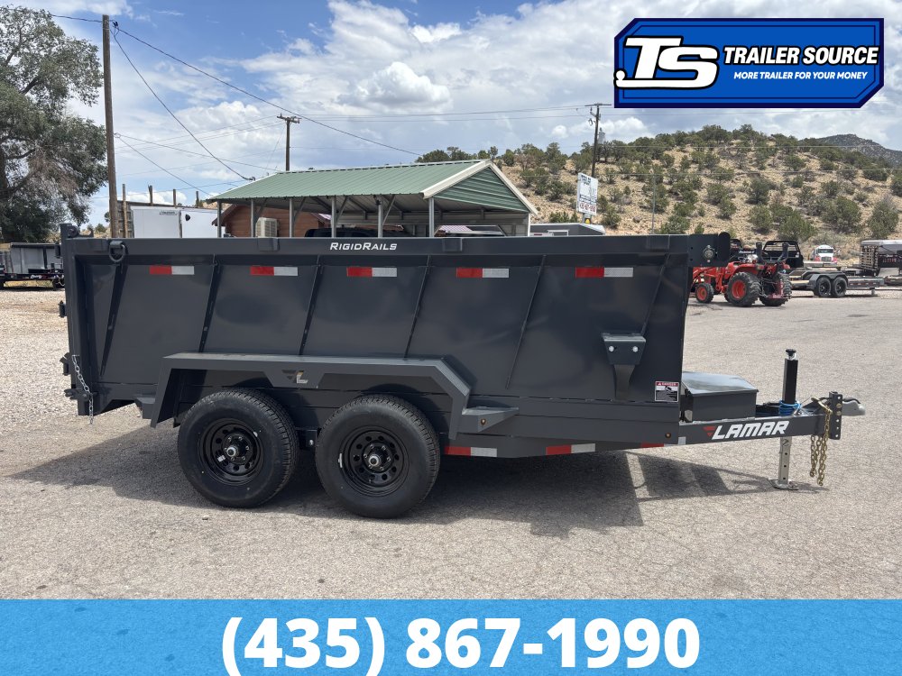 6.5x12 Lamar DM Dump Trailer - 36" Sides - 10K GVWR -