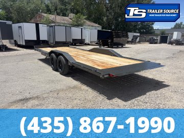 8.5x24 Maxx-D T8X Wide Body w/ Drive Over Fenders Power Tilt Trailer - 17.5K GVWR - Hydraulic Jack(s), Winch Plate