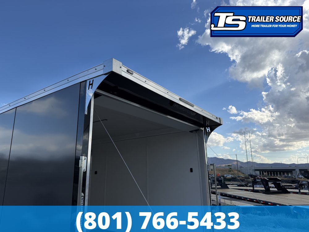 8.5x16 Haulmark Transport Canyon Edition Enclosed Cargo Trailer - 7'0" Interior - 7K GVWR - .080 PolyCor, Aluminum Outer Wheels, Dovetail, Protective Flooring, Ramp Door, Ramp Exte