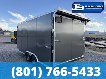 8.5x16 Haulmark Transport Canyon Edition Enclosed Cargo Trailer - 7'0" Interior - 7K GVWR - .080 PolyCor, Aluminum Outer Wheels, Dovetail, Protective Flooring, Ramp Door, Ramp Exte