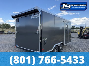 8.5x16 Haulmark Transport Canyon Edition Enclosed Cargo Trailer - 7'0" Interior - 7K GVWR - .080 PolyCor, Aluminum Outer Wheels, Dovetail, Protective Flooring, Ramp Door, Ramp Exte