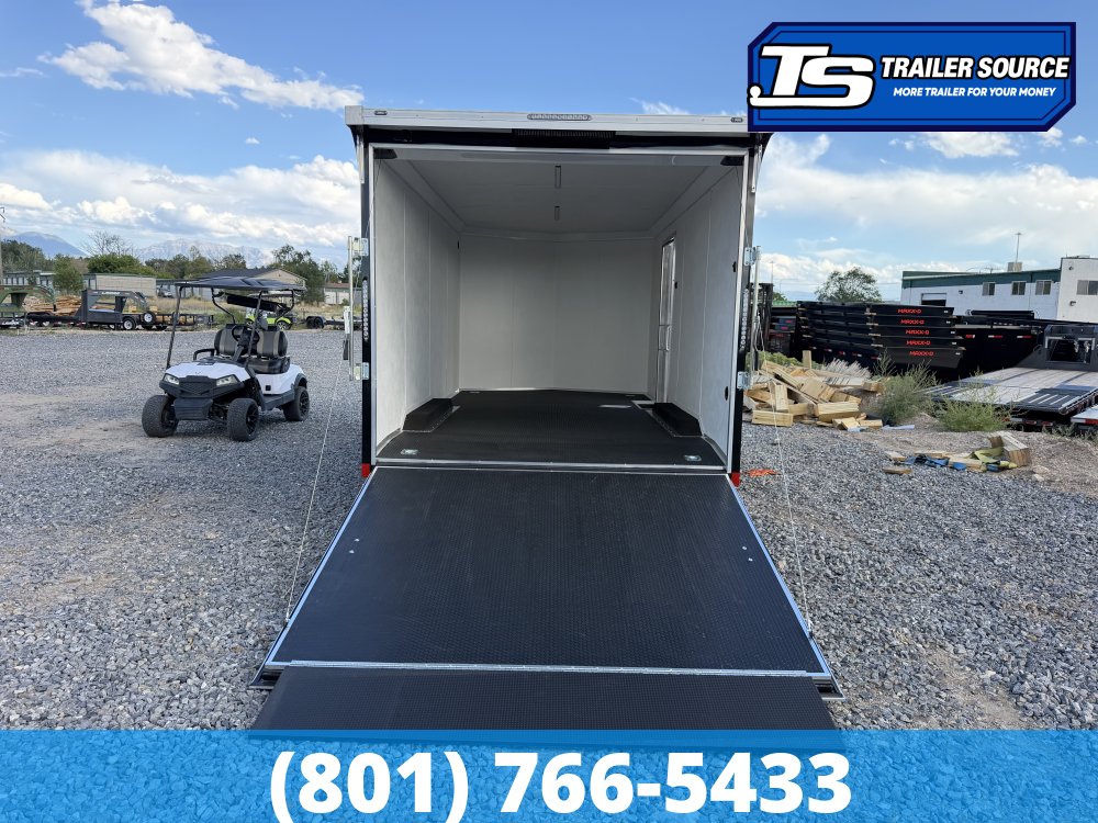8.5x16 Haulmark Transport Canyon Edition Enclosed Cargo Trailer - 7'0" Interior - 7K GVWR - .080 PolyCor, Aluminum Outer Wheels, Dovetail, Protective Flooring, Ramp Door, Ramp Exte