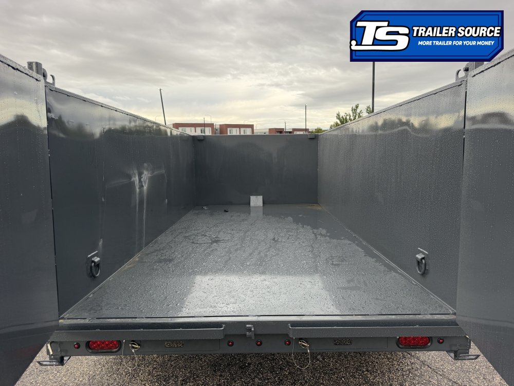 7x14 Lamar DT Dump Trailer - 48" Sides - 14K GVWR - Telescopic