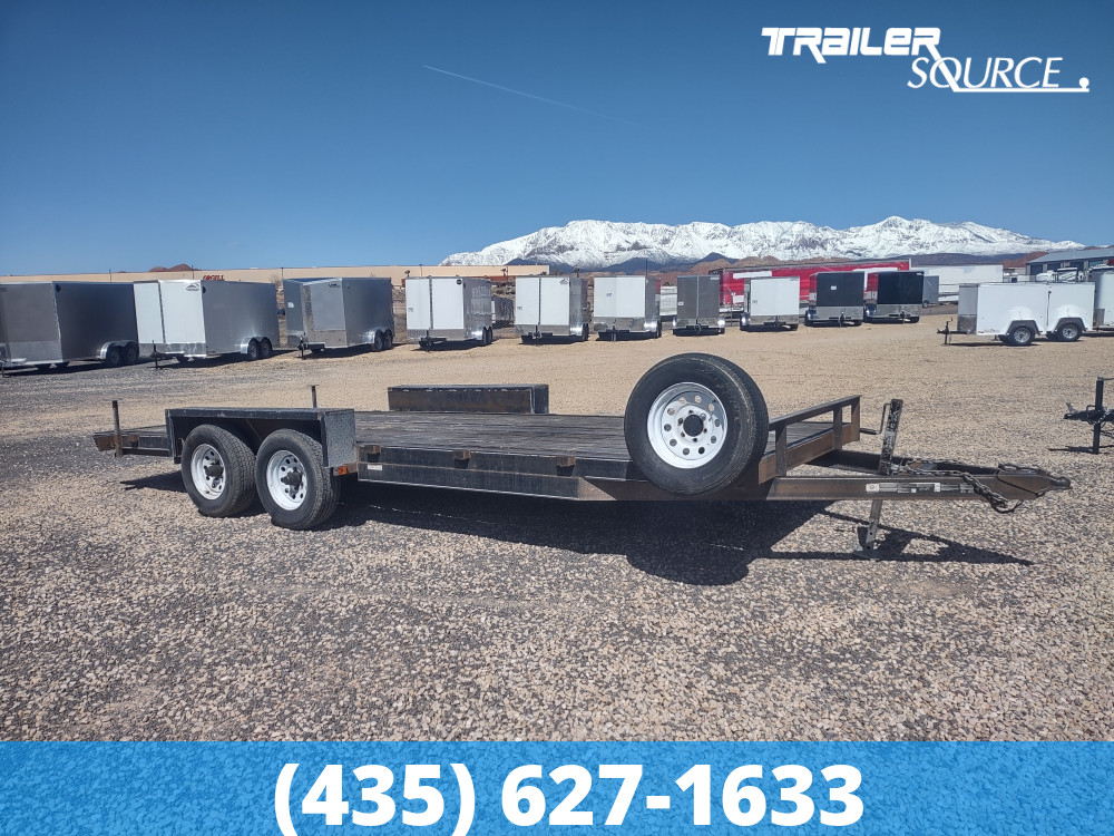 2016 7X20 Carry On 10K flatbed trailer