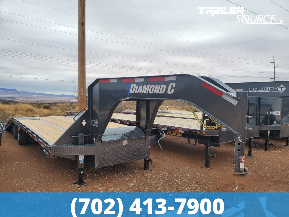 8.5x35 Diamond C FMAX HDT 35' 25K Hydraulic Dovetail Gooseneck