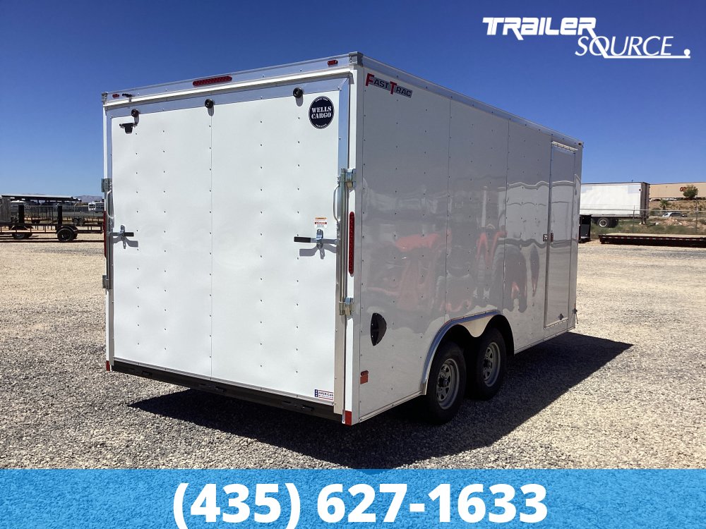 8.5x16 Wells Cargo Fast Trac Deluxe 7'0" Interior 7K Tandem Axle Enclosed Cargo