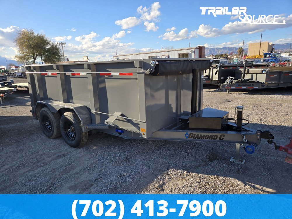 6.5x12 Diamond C MDT Medium Duty Telescopic Dump 10K 44" Sides Dump
