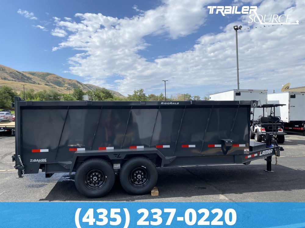 7x16Lamar DT Gooseneck  15680 Dump