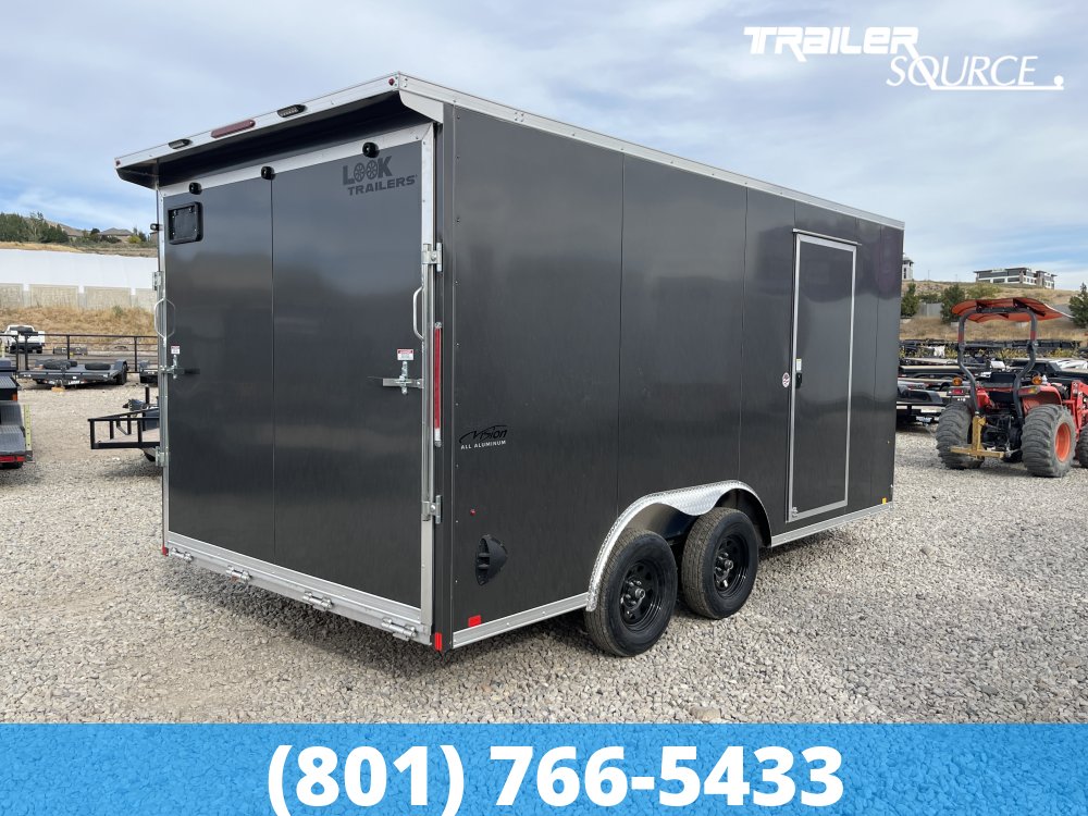 8.5x16 Look Vision Aluminum 7'0" Interior 7K Tandem Axle Enclosed Cargo