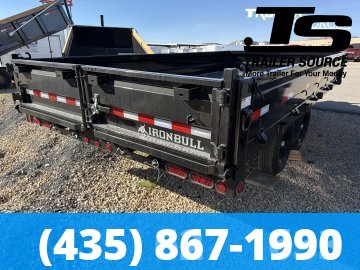 8x16 Iron Bull DDP Dump Trailer - 18" Sides - 15K GVWR