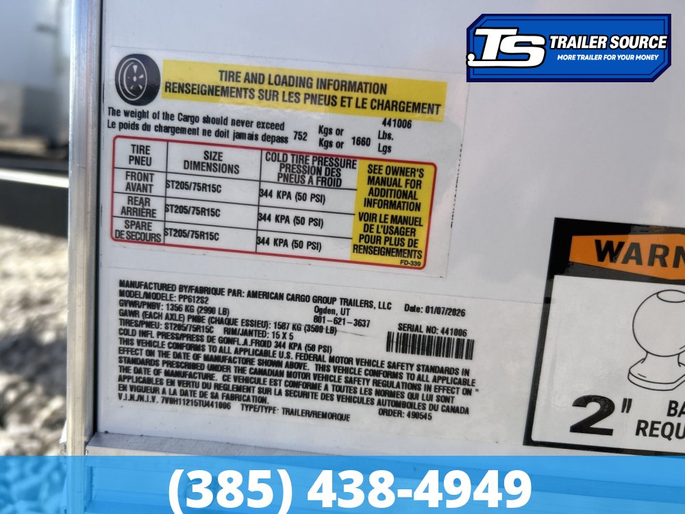 6x12 Haulmark Passport Enclosed Cargo