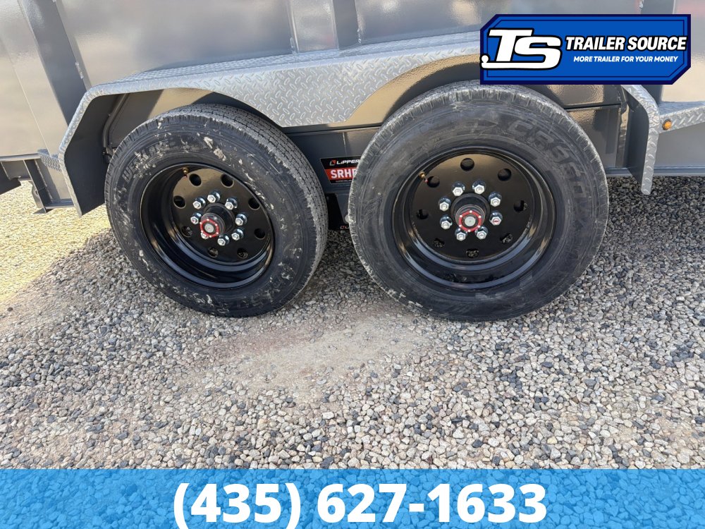 7x14 Diamond C LPT 208 Dump Trailer - 32" Sides - 18K GVWR - Board Brackets