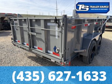 7x14 Diamond C LPT 208 Dump Trailer - 32" Sides - 18K GVWR - Board Brackets