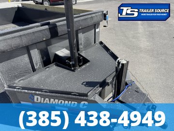 7x14 Diamond C LPT 207 Dump Trailer - 24" Sides - 15.5K GVWR - 14 Ply Tires, Long Arm Tarp