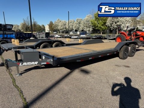 8.5x24 Lamar CC Wide Body w/ Drive Over Fenders Flatbed Car Hauler