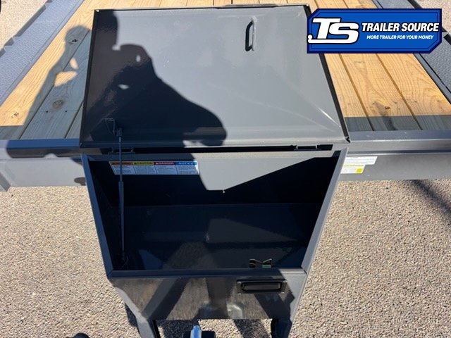 8.5x24 Lamar CC Wide Body w/ Drive Over Fenders Flatbed Car Hauler Trailer - 10K GVWR - D-Rings