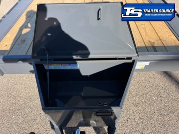 8.5x24 Lamar CC Wide Body w/ Drive Over Fenders Flatbed Car Hauler Trailer - 10K GVWR - D-Rings