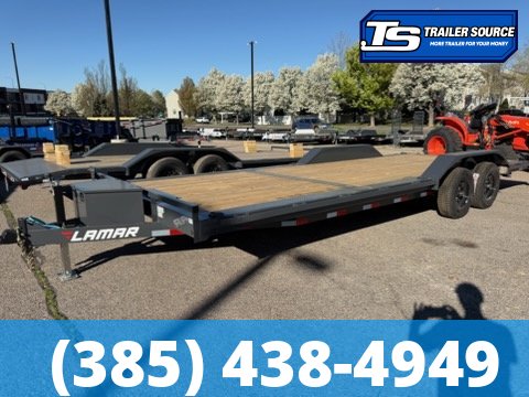 8.5x24 Lamar CC Wide Body w/ Drive Over Fenders Flatbed Car Hauler