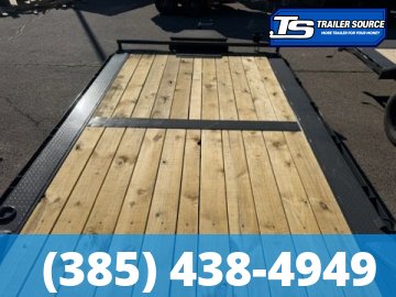8.5x24 Lamar CC Wide Body w/ Drive Over Fenders Flatbed Car Hauler Trailer - 10K GVWR - D-Rings