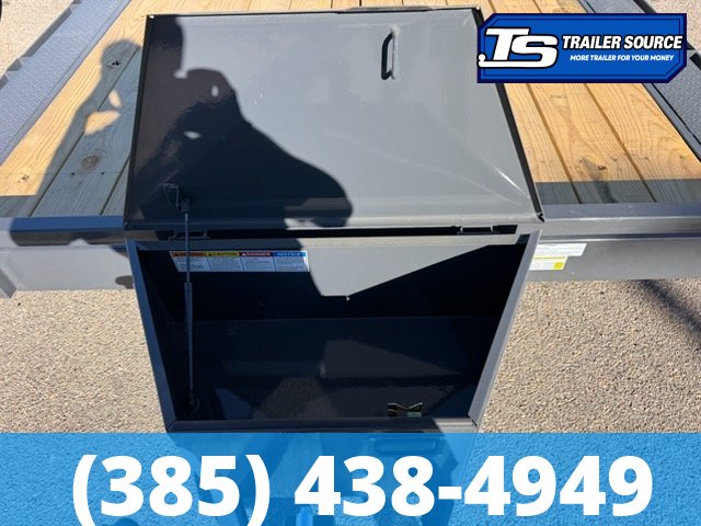 8.5x24 Lamar CC Wide Body w/ Drive Over Fenders Flatbed Car Hauler Trailer - 10K GVWR - D-Rings