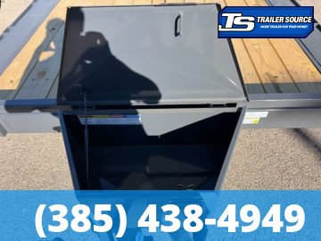 8.5x24 Lamar CC Wide Body w/ Drive Over Fenders Flatbed Car Hauler Trailer - 10K GVWR - D-Rings