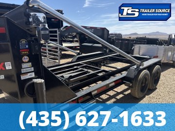 Maxx-D ROX 7x14 ft Roll Off Trailer  18K GVWR Electric Tarp, Hydraulic Jack(s)