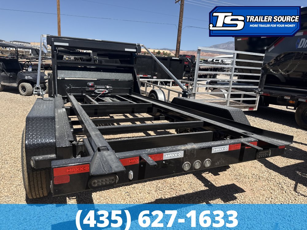 Maxx-D ROX 7x14 ft Roll Off Trailer  18K GVWR Electric Tarp, Hydraulic Jack(s)