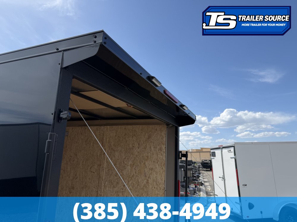 7x12 Look ST DLX Enclosed Cargo Trailer - 7'0" Interior - 3.5K GVWR - .080 PolyCor, Black Out Package, Rear Spoiler w/ Load Lights